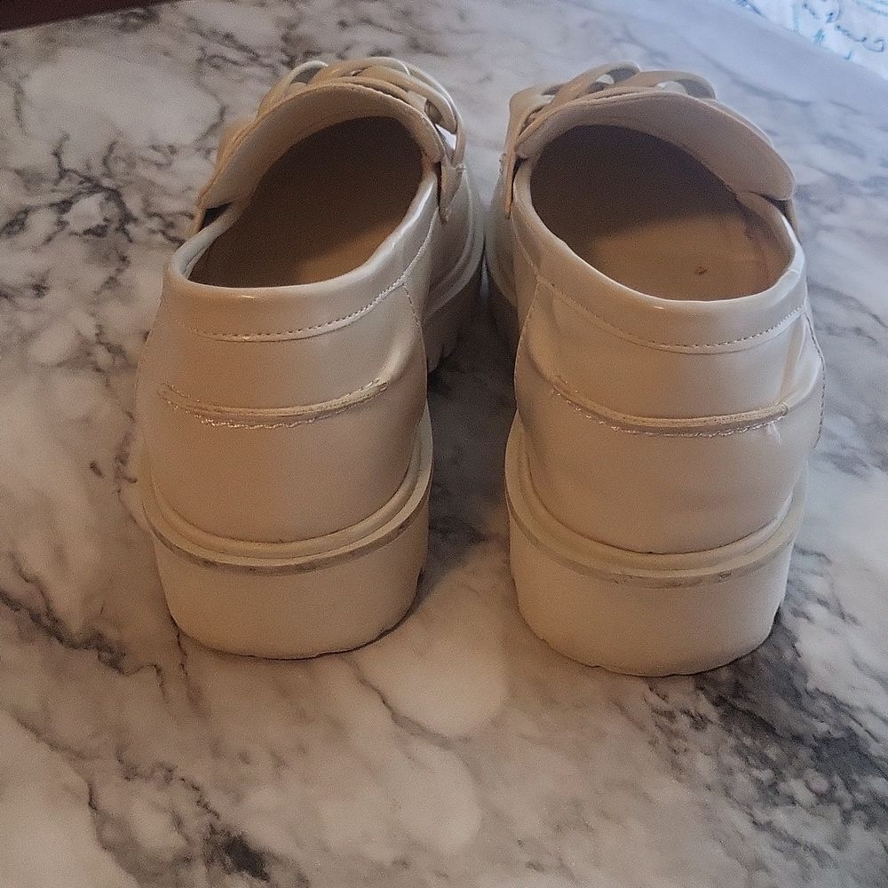 La Strada Loafer Street Beige Vegan Leather Women Moccasins Size EUR 38 ( US 8 ) - Picture 10 of 16